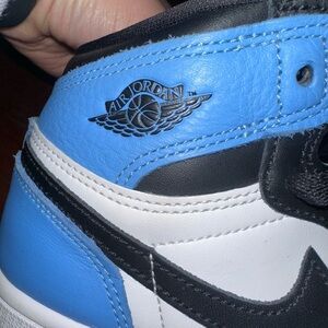 Air Jordan Blue and Black Sneakers
